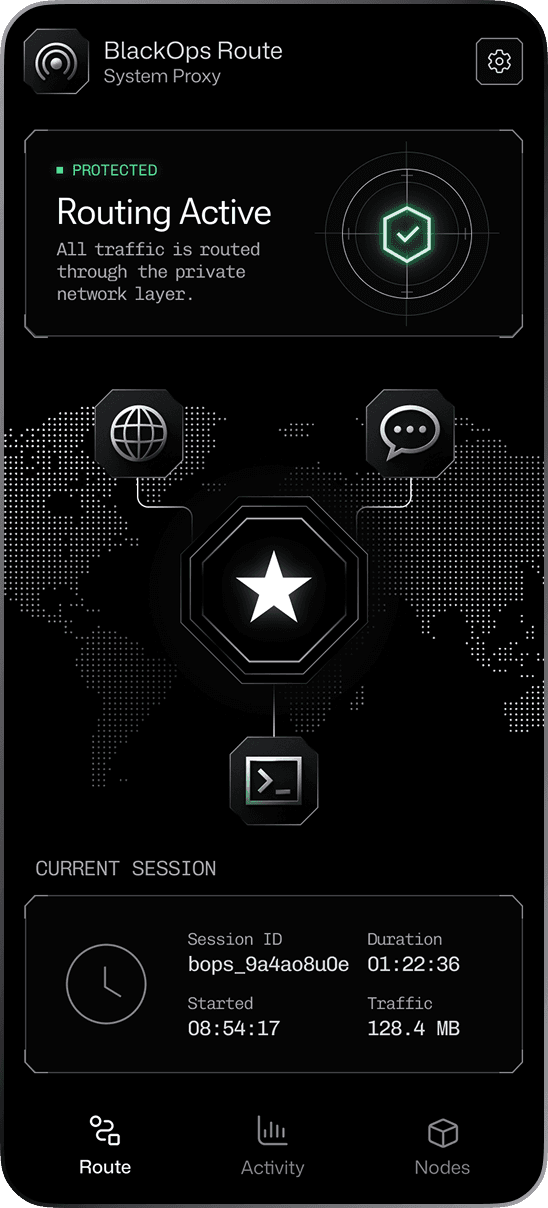 BlackOps Route preview