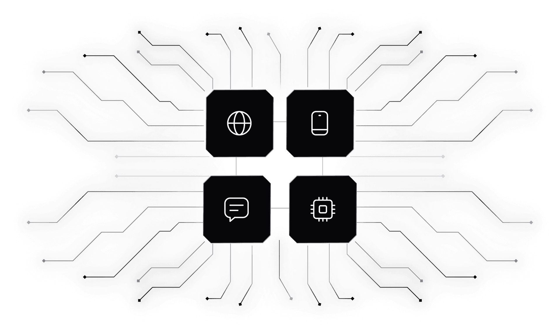 Architecture diagram showing how leaks happen at every layer